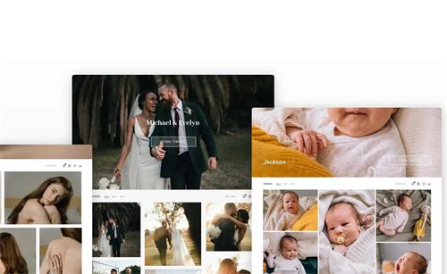 alt="Client photo gallery examples on different devices"