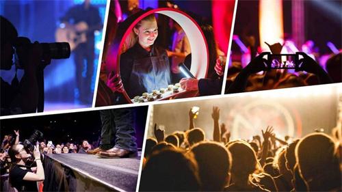 alt="Concert and event photography montage"