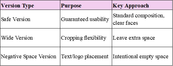 alt="Guide to different image versions for clients"