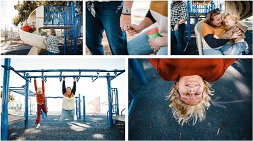 alt="Playground family photo collage"