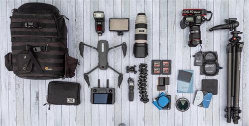 alt="Complete travel camera kit"